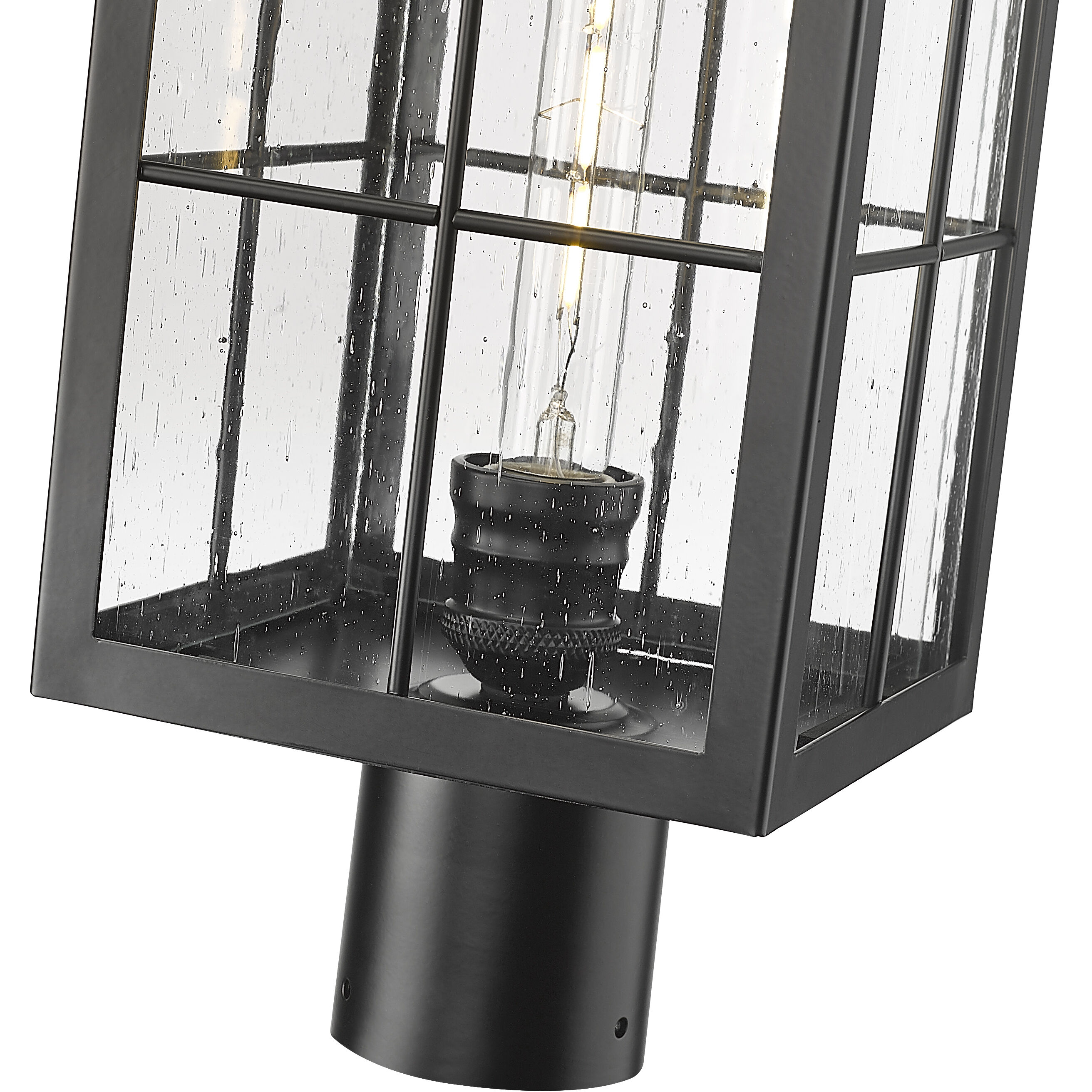 Jaxson 1 Light 20 inch Powder Coated Black Outdoor Post Lantern